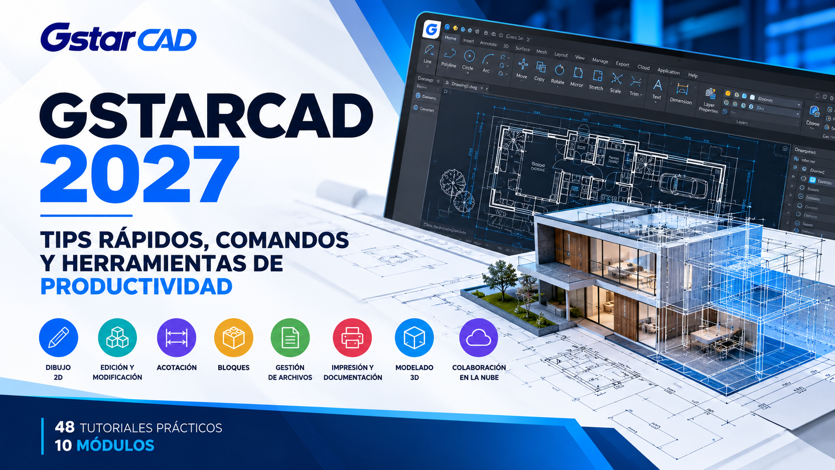 GSTARCAD 2027 – TIPS RÁPIDOS, COMANDOS Y HERRAMIENTAS DE PRODUCTIVIDAD